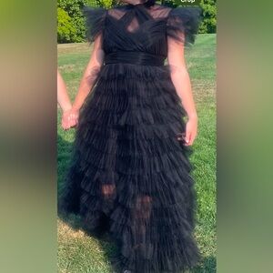Black unique gown